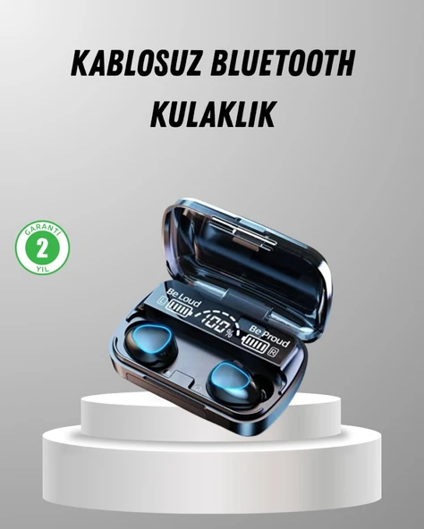 TWS Kablosuz Kulaklık Şarj Kutulu 20 Saat Kullanım Konforlu ürün görseli 1
