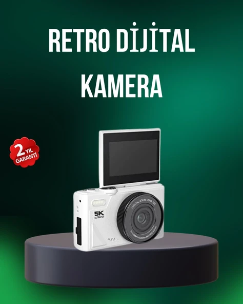 5K 75MP Dijital Kamera WiFi Aktarımlı Otofokus ve 18x Dijital Zoom ürün görseli 1