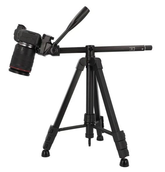 ayex LT-460 Tripod – 90° Yatay Orta Kolonlu Fotoğraf ve Video Tripodu, Monopod Özellikli ürün görseli 1
