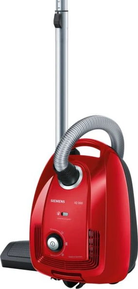 Siemens VSC3A210 iQ300 600 W Toz Torbalı Elektrikli Süpürge Kırmızı ürün görseli 1
