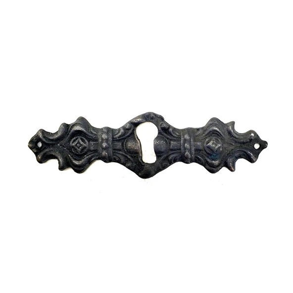 Antika Tarz Dekoratif Pirinç Anahtar Ağızlığı -  28x104mm, Oksit ürün görseli 1