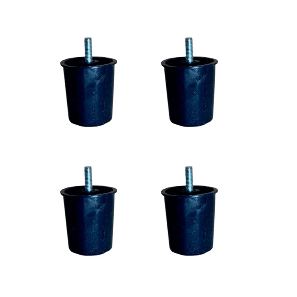 Baza Plastik Ayak - 58MM - Siyah M.8 HKS276 - 4 Adet ürün görseli 1