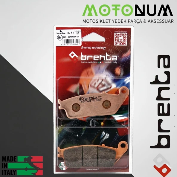 Honda St 1100 Pan European Arka Fren Balata Sinterli Brenta ( Made İn İtaly) ürün görseli 1