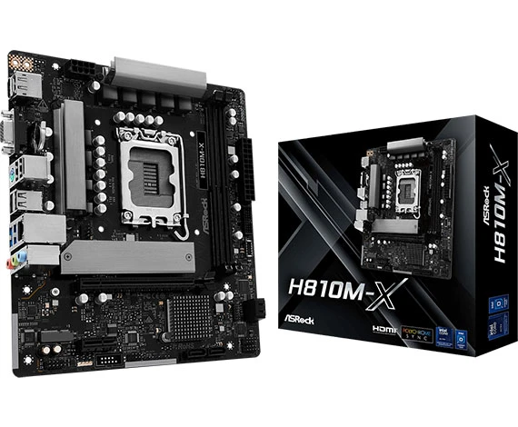 ASROCK ANAKART-90-MXBS40-A0UAYZ-H810M-X ürün görseli 1