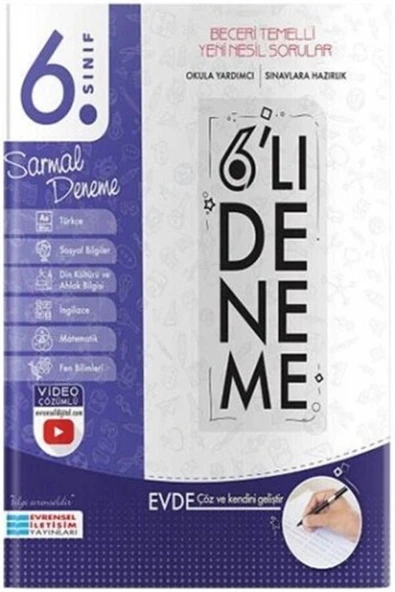 Evrensel 6.Sınıf 6 Lı Deneme ürün görseli 1
