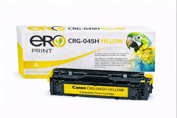 045HY / Canon i-SENSYS LBP-610 Serisi Çipli Sarı Muadil Toner ürün görseli 1