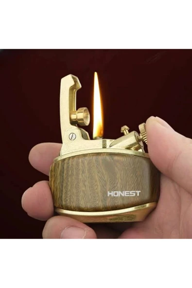 Honest Ahşap Şık Benzinli Çakmak ürün görseli 1