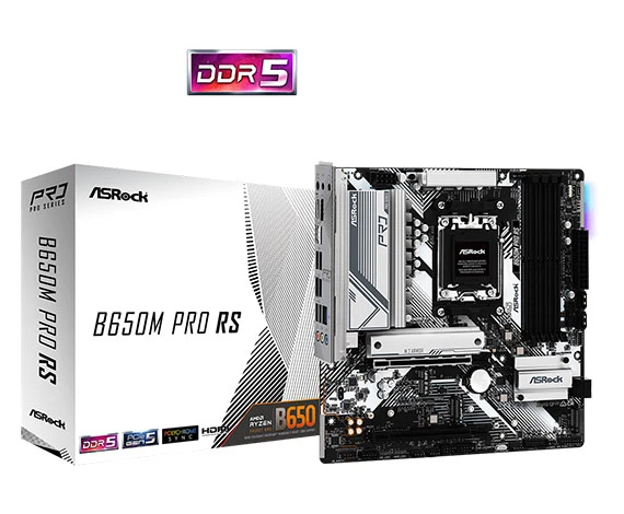 ASROCK ANAKART - 90-MXBLP0-A0UAYZ- B650M PRO RS ürün görseli 1