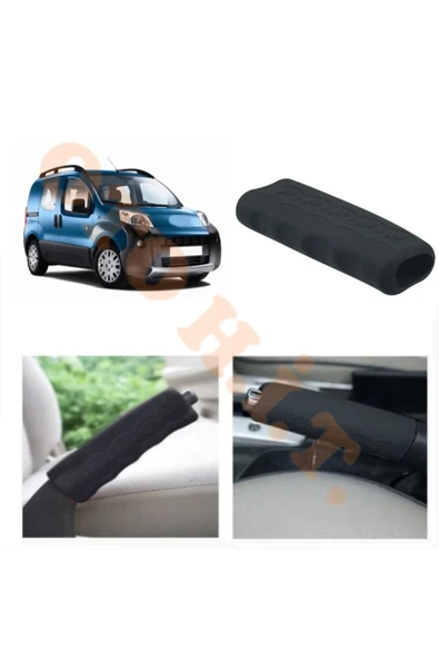PEUGEOT BİPPER UYUMLU EL FRENİ KILIFI SİLİKON MAT SİYAH ürün görseli 1