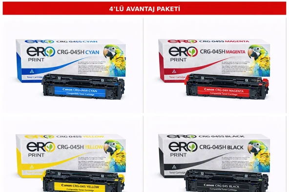 045H / Canon i-SENSYS MF-635Cx İçin 4 Renk Set Muadil Toner ürün görseli 1