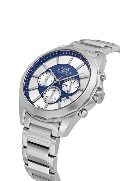 Rms Zeitmeister RMS.1.AG1577.03 Fonksiyonlar Aktif Chronograph Kristal Cam Metalik Renk Erkek Kol Saati ürün görseli 1