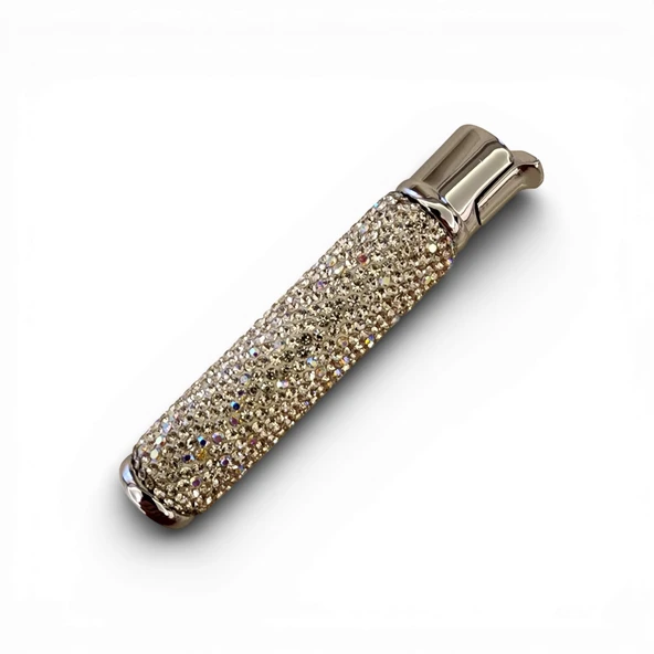 Swarovski Taşlı Çakmak Silver - Resim 3