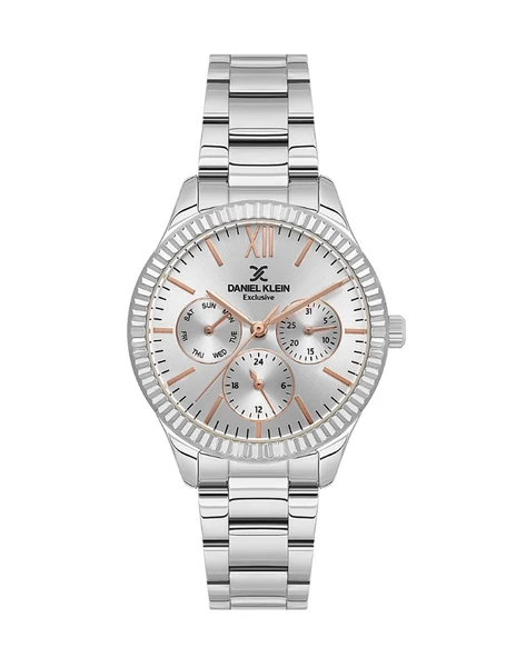 Daniel Klein DK.1.13823-1 Exclusive Fonksiyonlar Aktif Suya Dayanıklı Metalik Renk Kadın Kol Saati ürün görseli 1