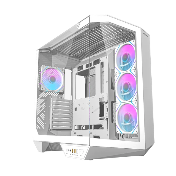Quantum Gaming Proxima Beyaz 4 Adet ARGB Fan 390mm VGA Temperli Cam ve Type-C Bağlantılı 850W Beyaz Gaming Kasa ürün görseli 1