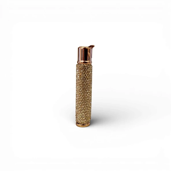 Swarovski Taşlı Çakmak Gold - Resim 3