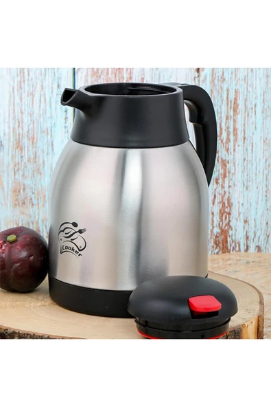 Cooker Classic 1 Litre Paslanmaz Çelik Termos CKR2035 - Resim 4