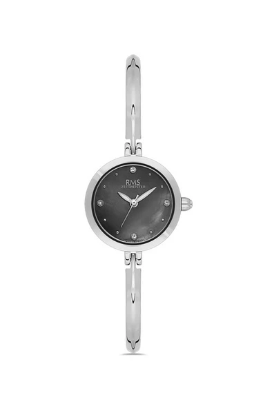 Rms Zeitmeister RMS.1.AG2106.12 Minimal Taşlı Tasarım Kristal Cam 3 Atm Suya Dayanıklı Metal Renk Kadın Kol Saati ürün görseli 1