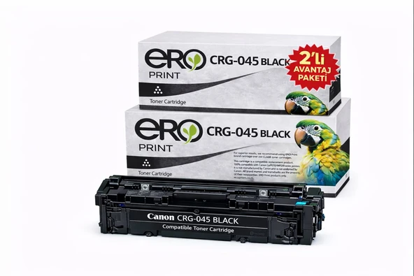 045BK / Canon i-SENSYS MF-635Cx Çipli Siyah Muadil Toner - 2'li Avantaj Paket ürün görseli 1
