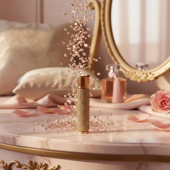 Swarovski Taşlı Çakmak Gold - Resim 2