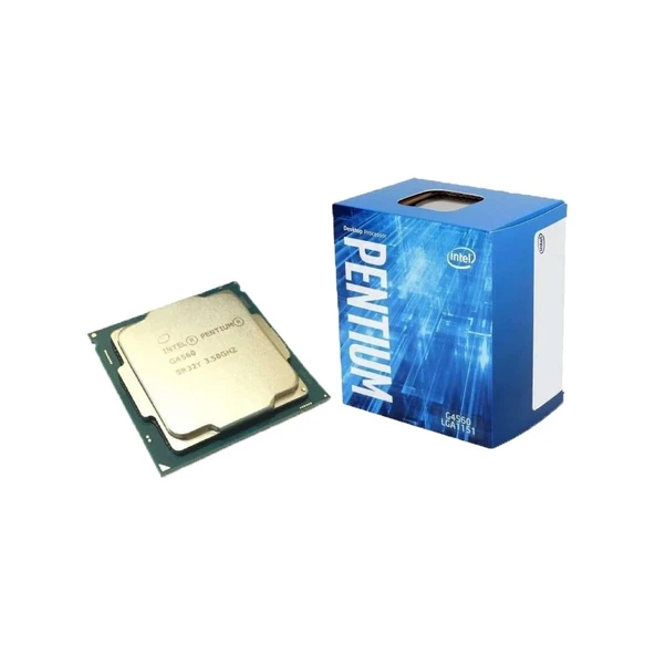 INTEL Pentium G4560 2.90GHz 1151Pin 3MB HD610 Tray+Fan ürün görseli 1