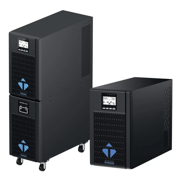 TESCOM NEOLINE 10KVA 1F/1F 16X9AH 5/10DK LCD ONLINE UPS ürün görseli 1