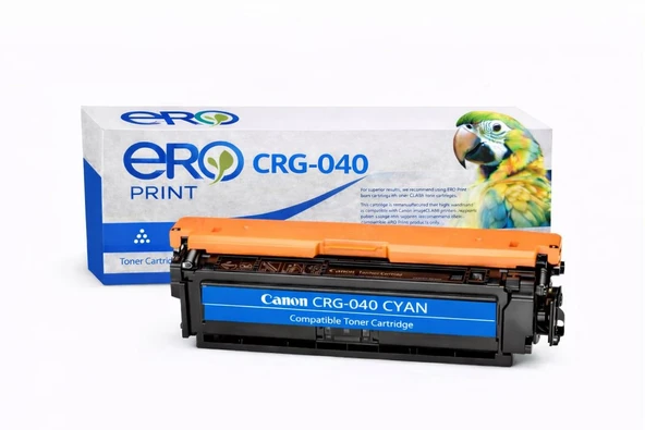 Canon 040C Çipli Mavi Muadil Toner ürün görseli 1