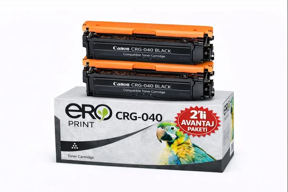 040BK / Canon i-SENSYS LBP-710Cx Çipli Siyah Muadil Toner - 2'li Avantaj Paket ürün görseli 1