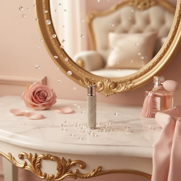 Swarovski Taşlı Çakmak Silver - Resim 2
