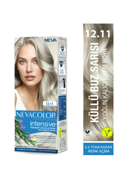 Neva Color Intensive Set Saç Boyası 12.11 Küllü Buz Sarısı ürün görseli 1