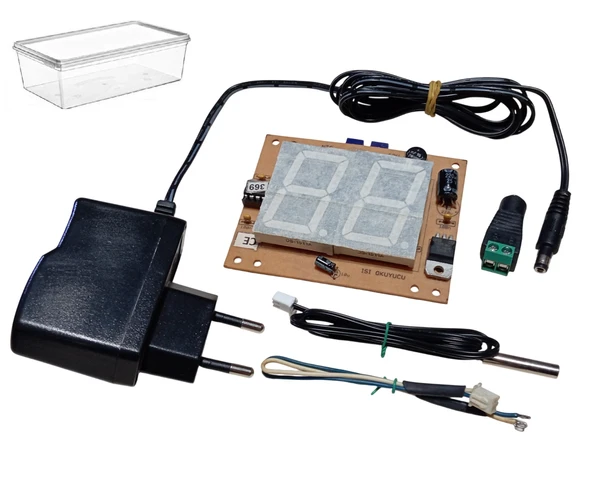 Kutulu DC 12V Termometre Sıcaklık Ölçer Öğrenci Elektrik Devresi Hobi Deney Seti ürün görseli 1