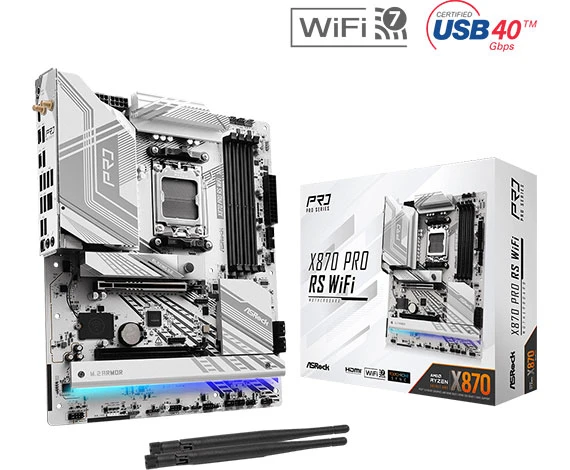ASROCK ANAKART-90-MXBQ00-A0UAYZ-X870 PRO RS WiFi ürün görseli 1