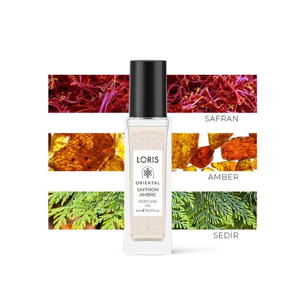 Saffron Ambre 8 ML Unisex Parfüm Yağı | Natural Oil ürün görseli 1