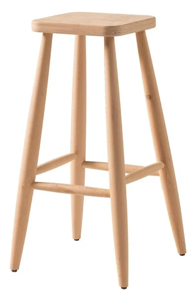 BOB ARTS and CRAFTS Ahşap Yüksek Kare Bar Tabure Sandalye ürün görseli 1