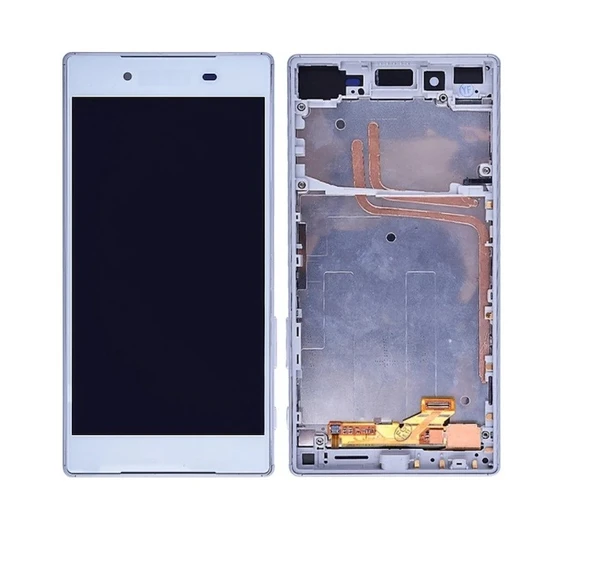 Sony Z5 Lcd Ekran Kasalı Beyaz Çift Hat ürün görseli 1