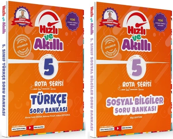Tammat 5. Sınıf Türkçe + Sosyal Bilgiler Hızlı Ve Akıllı Soru Bankası Seti 2 Kitap ürün görseli 1
