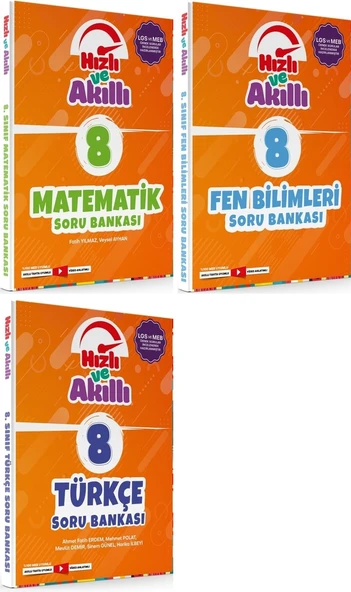 Tammat 8. Sınıf Matematik + Fen Bilimleri + Türkçe Hızlı Ve Akıllı Soru Bankası Set 3 Kitap ürün görseli 1