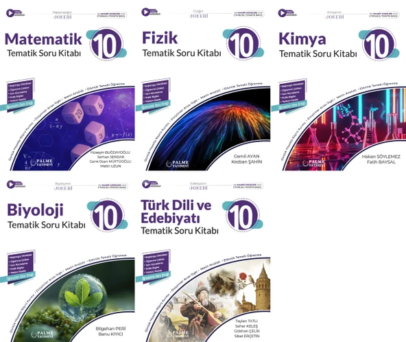 Palme 2026 10. Sınıf Sayısal Joker Tematik Soru Seti 5 Kitap ürün görseli 1