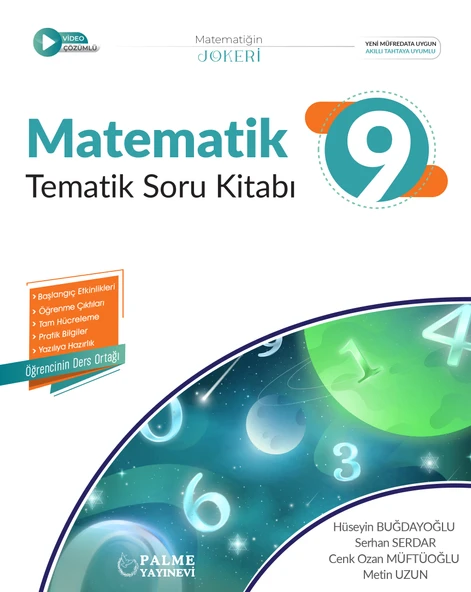 Palme 2026 9. Sınıf Matematik Joker Tematik Soru Kitabı ürün görseli 1