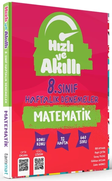 Tammat 8. Sınıf Lgs Matematik 32 Haftalık Hızlı Ve Akıllı Branş Deneme ürün görseli 1