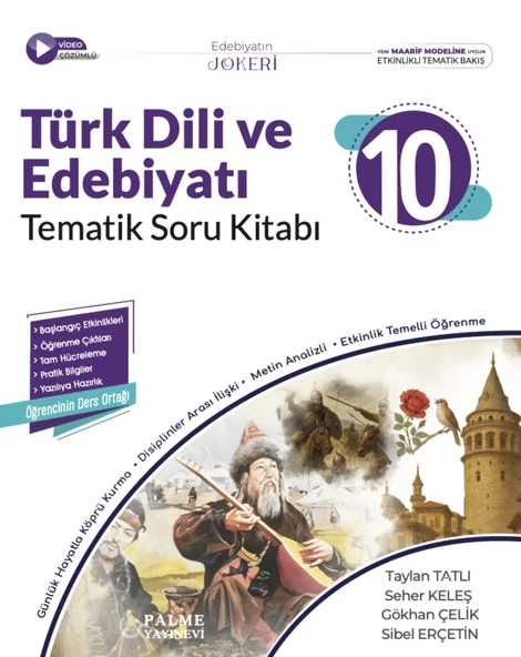Palme 2026 10. Sınıf Türk Dili Ve Edebiyatı Joker Tematik Soru Kitabı ürün görseli 1