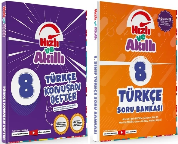 Tammat 8. Sınıf Türkçe Hızlı Ve Akıllı Soru + Defter Set 2 Kitap ürün görseli 1