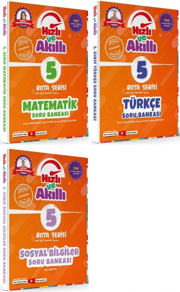 Tammat 5. Sınıf Matematik + Türkçe + Sosyal Bilgiler Hızlı Ve Akıllı Soru Bankası Seti 3 Kitap ürün görseli 1