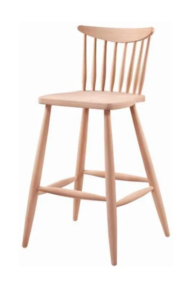 Obuts Home Kırlangıç Bar Sandalye Ham Ahşap ürün görseli 1