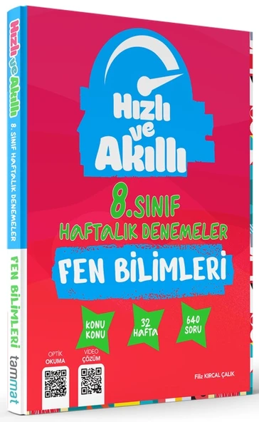 Tammat 8. Sınıf Lgs Fen Bilgimleri 32 Haftalık Hızlı Ve Akıllı Branş Deneme ürün görseli 1