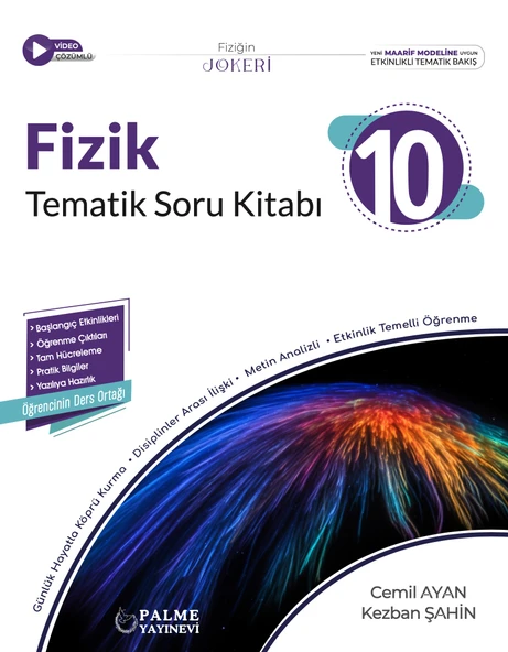 Palme 2026 10. Sınıf Fizik Joker Tematik Soru Kitabı ürün görseli 1