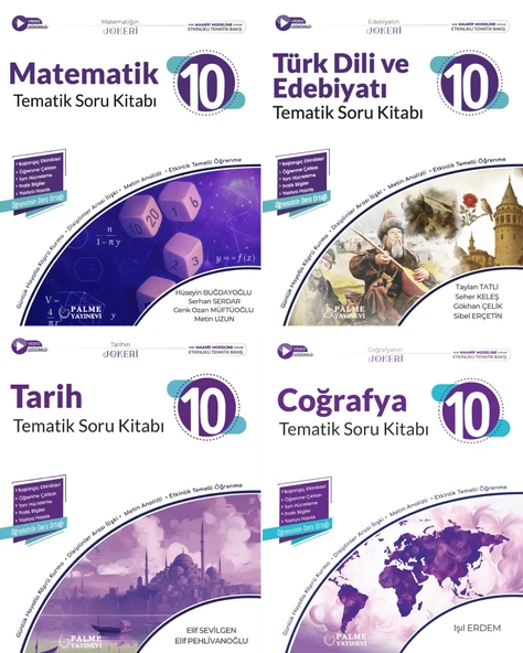 Palme 2026 10. Sınıf Eşit Ağırlık Joker Tematik Soru Seti 4 Kitap ürün görseli 1