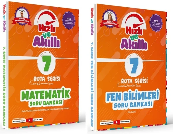 Tammat 7. Sınıf Matematik Ve Fen Bilmiler Rota Hızlı Ve Akıllı Soru Bankası Seti 2 Kitap ürün görseli 1
