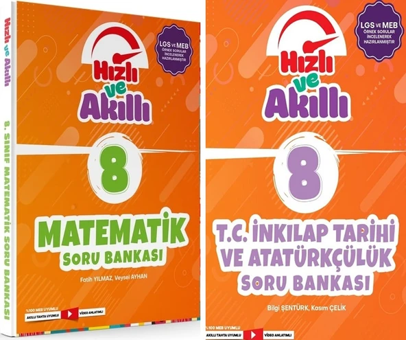 Tammat 8. Sınıf Matematik + İnkılap Tarih Hızlı Ve Akıllı Soru Bankası Set 2 Kitap ürün görseli 1