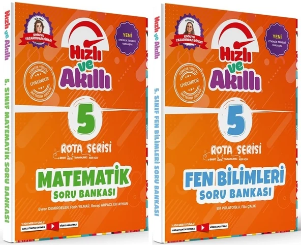 Tammat 5. Sınıf Matematik Ve Fen Bilmiler Hızlı Ve Akıllı Soru Bankası Seti 2 Kitap ürün görseli 1