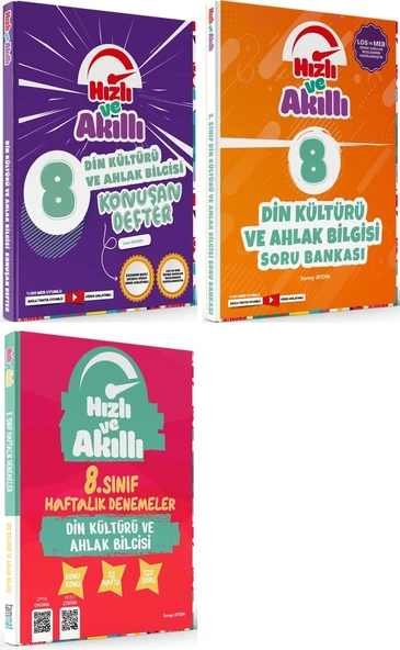 Tammat 8. Sınıf Din Kültürü Hızlı Ve Akıllı Soru + Defter + 32 Haftalık Deneme Set 3 Kitap ürün görseli 1